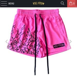 Pink Kill crew shorts size small